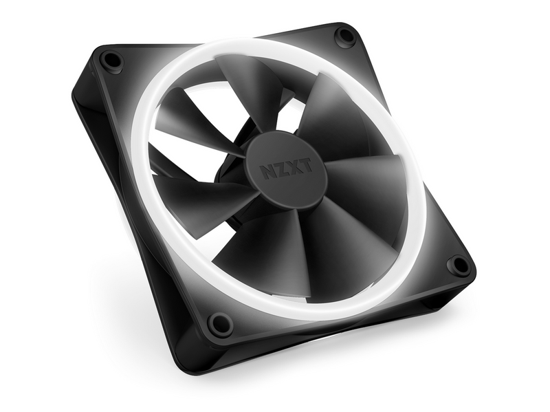 NZXT F120 RGB DUO - Black - Gehäuselüfter - 120mm - Schwarz mit RGB LED - 29 dBA