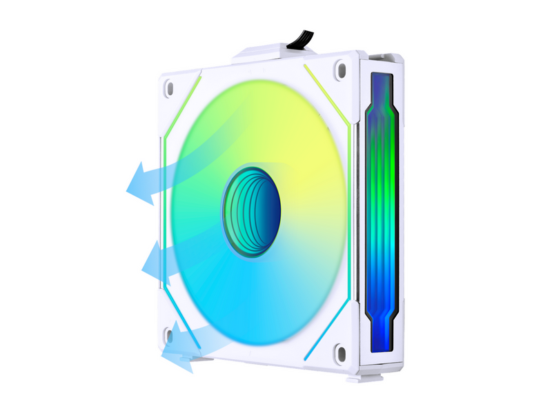 Lian Li UNI FAN SL-INF Reverse 120 White - Gehäuselüfter - 120mm - Weiß - 32 dBA