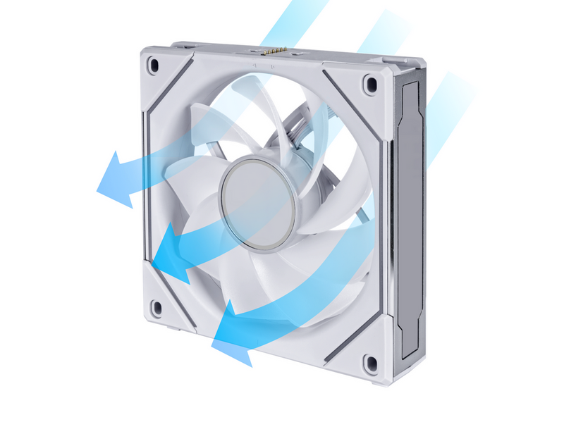 Lian Li UNI FAN SL-INF Reverse 120 White - Gehäuselüfter - 120mm - Weiß - 32 dBA