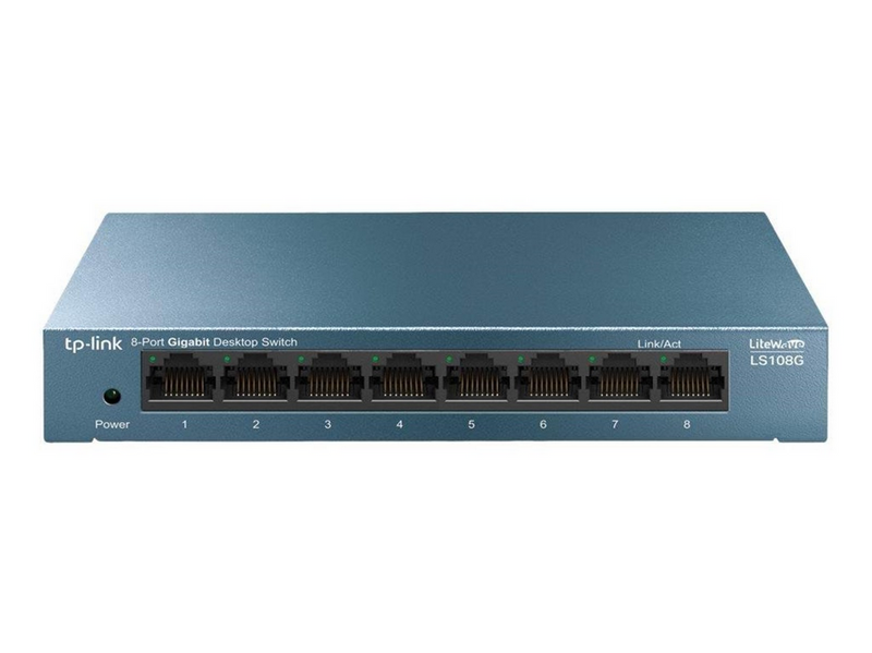 TP-Link LiteWave LS108G 8-Port 10/100/1000Mbps Desktop Network Switch