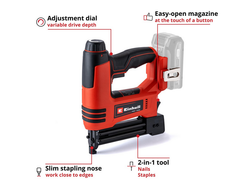 Einhell Akku-Nagler TE-CN 18 Li – Solo (ohne Akku)