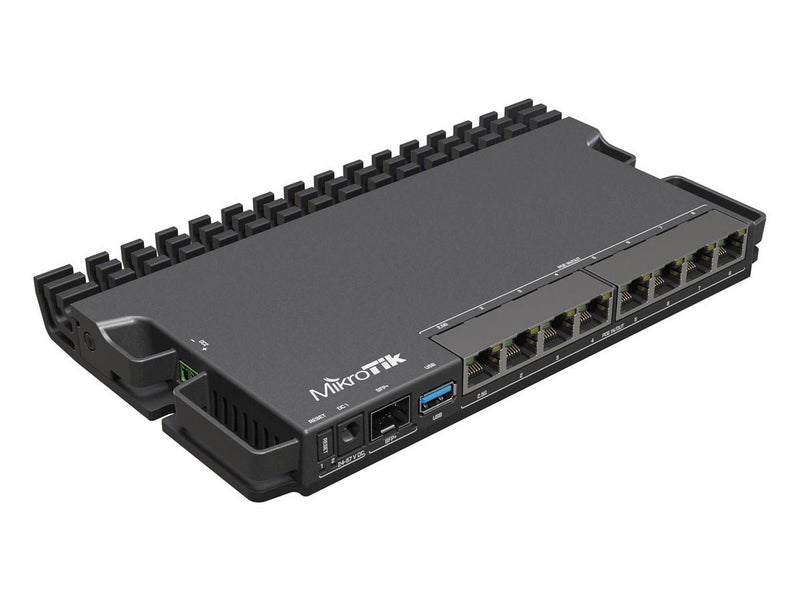MikroTik RB5009UPR+S+IN 9-Port POE (130W) Router (7x 1G RJ45 / 1x 2.5G RJ45 /