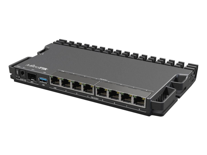 MikroTik RB5009UPR+S+IN 9-Port POE (130W) Router (7x 1G RJ45 / 1x 2.5G RJ45 /