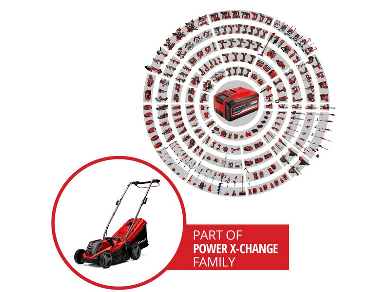 Einhell Akku-Rasenmäher Cordless Lawn Mower GE-CM 18/33 Li (1x4.0Ah)