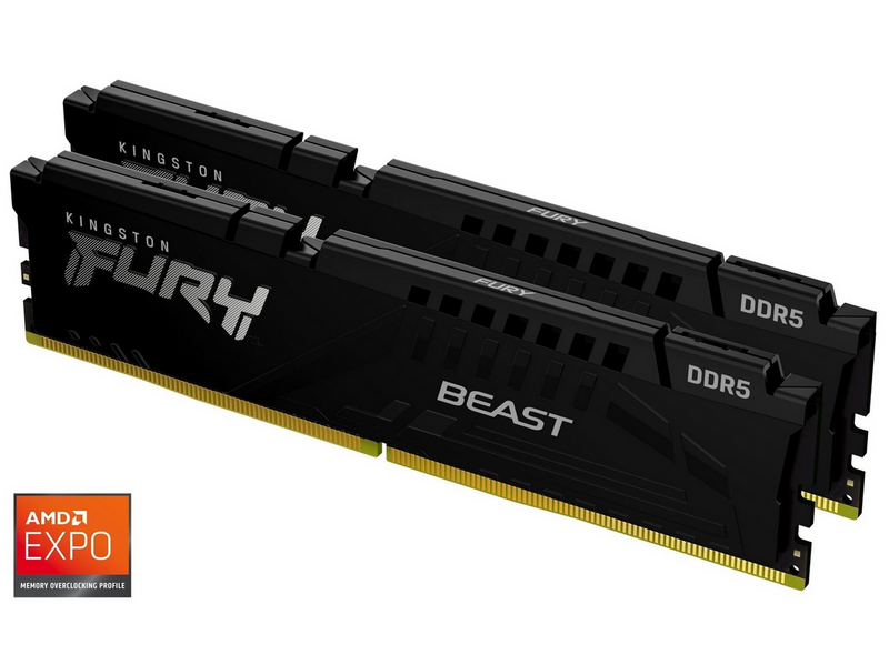 Kingston FURY Beast DDR5-5600 - 64GB - CL36 - Dual Channel (2 pcs) - AMD EXPO &
