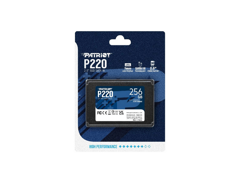 Patriot P220 SSD - 256GB - 2.5" - SATA-600