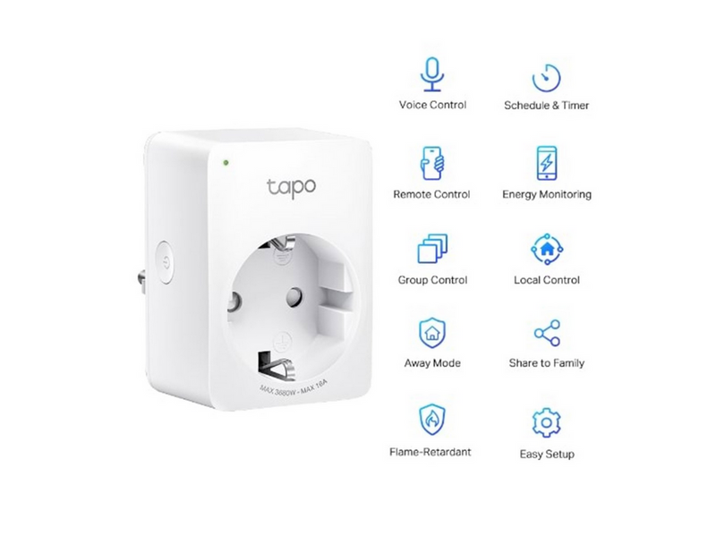 TP-Link Tapo P110 (4-Pack) Mini Smart Wi-Fi Socket Energy Monitoring