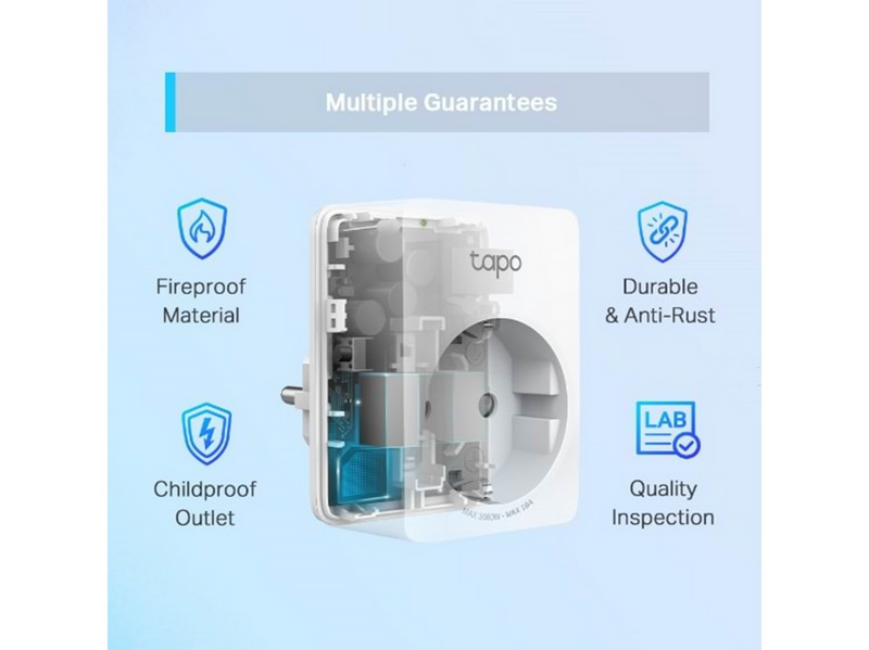 TP-Link Tapo P110 (4-Pack) Mini Smart Wi-Fi Socket Energy Monitoring
