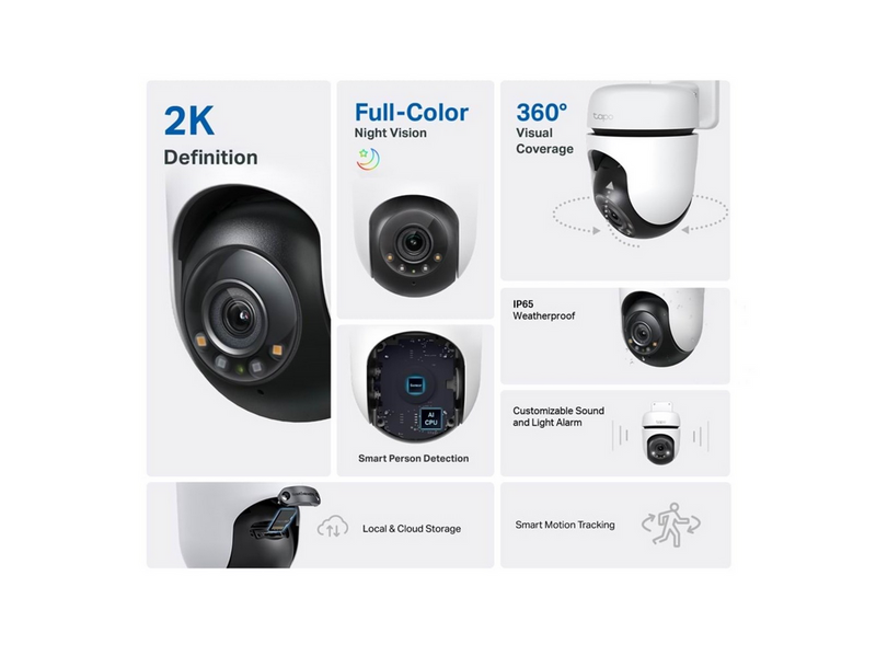 TP-Link Tapo C510W Outdoor Pan/Tilt Security WiFi Camera