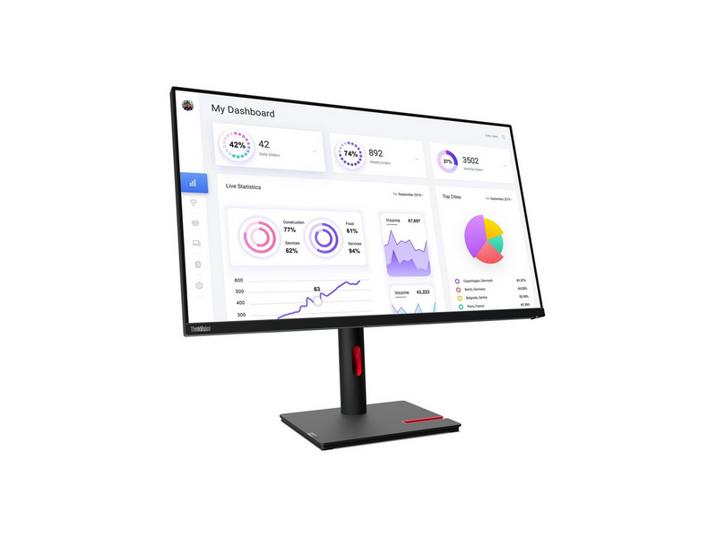 31.5" Lenovo ThinkVision T32p-30 - 3840x2160 (4K) - IPS - 90W USB-C
