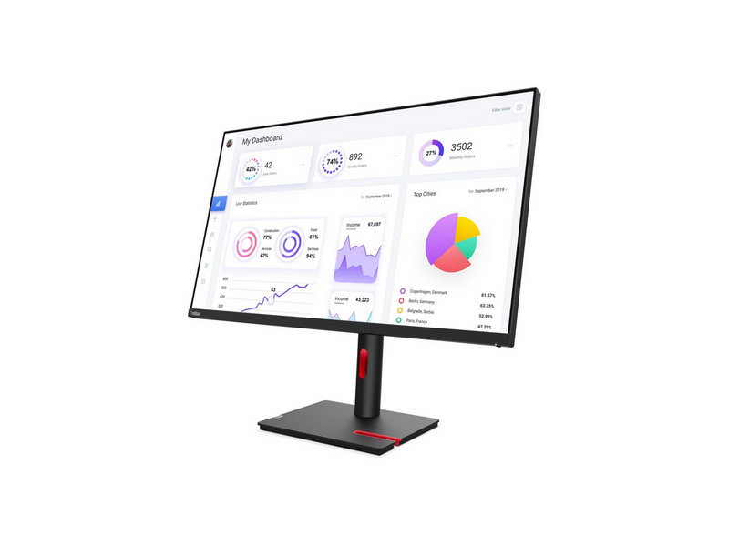 31.5" Lenovo ThinkVision T32p-30 - 3840x2160 (4K) - IPS - 90W USB-C