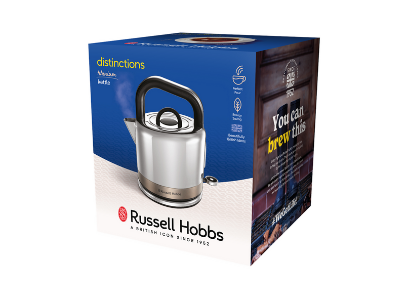 Russell Hobbs Wasserkocher Distinctions 26422-70 - Titanium - Titan / Edelstahl
