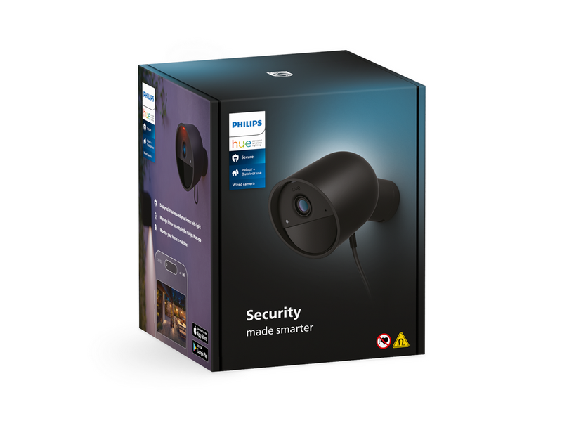 Philips Hue Secure Camera Wired | Black 1 pack