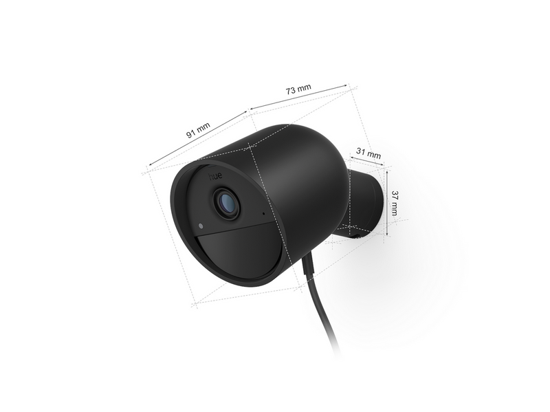 Philips Hue Secure Camera Wired | Black 1 pack