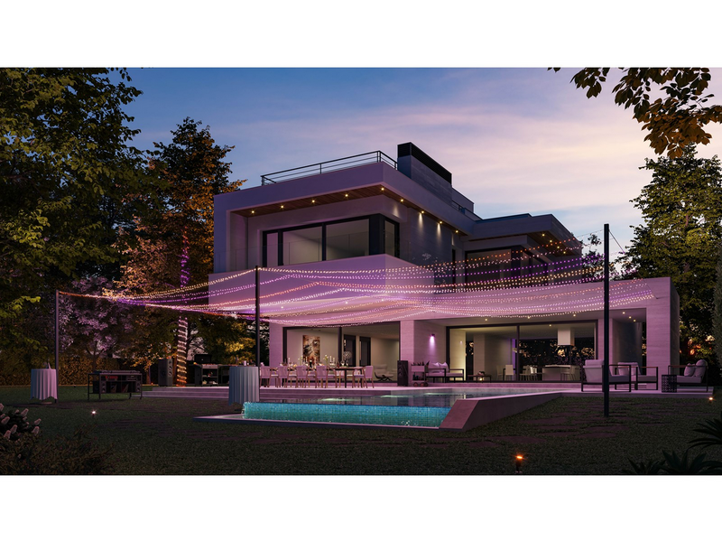 Philips Hue Festavia Outdoor String Lights (500 LEDs) — White & Color Ambiance