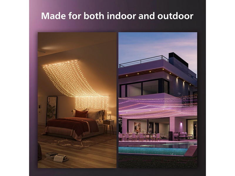 Philips Hue Festavia Outdoor String Lights (500 LEDs) — White & Color Ambiance