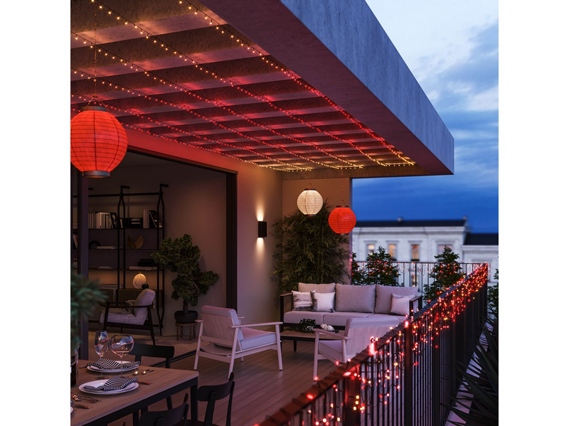 Philips Hue Festavia Outdoor String Lights (250 LEDs) — White & Color Ambiance