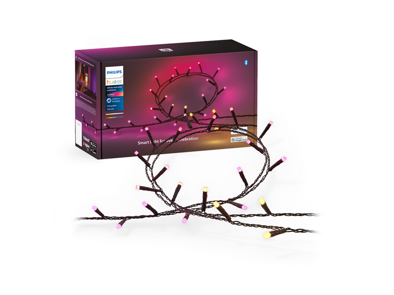 Philips Hue Festavia Outdoor String Lights (250 LEDs) — White & Color Ambiance