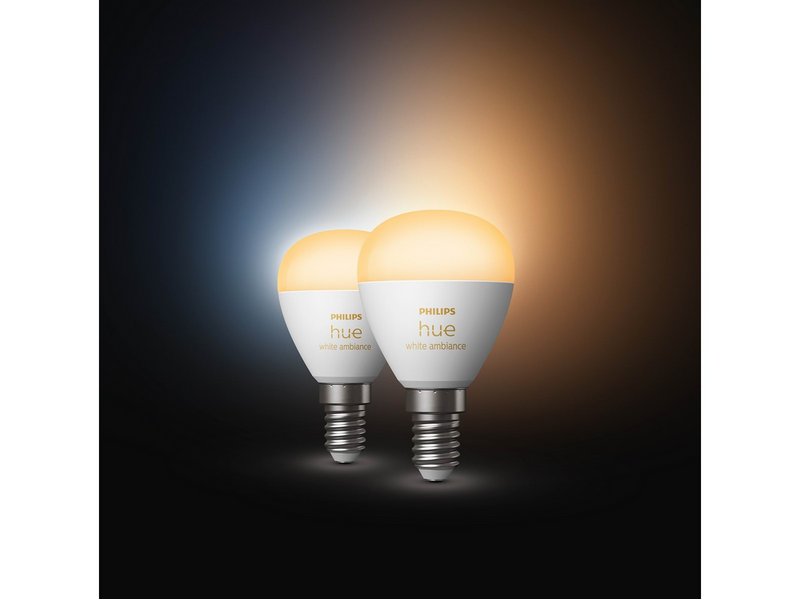 Philips Hue White Ambiance E14 Smart luster bulb (2-pack)