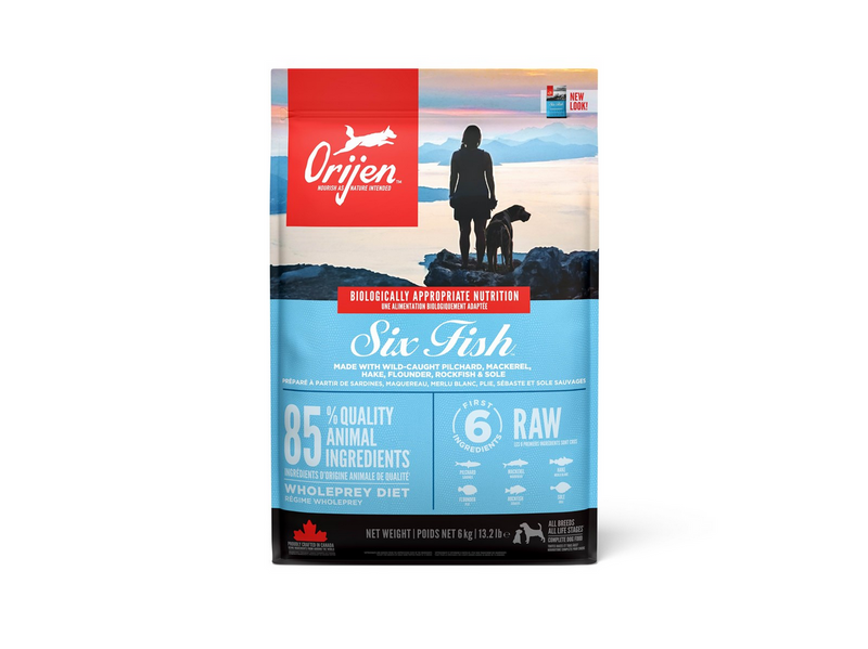 ORIJEN Six Fish Complete Dry Dog Food 11.4kg