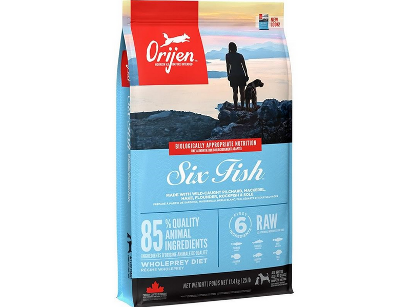 ORIJEN Six Fish Complete Dry Dog Food 11.4kg