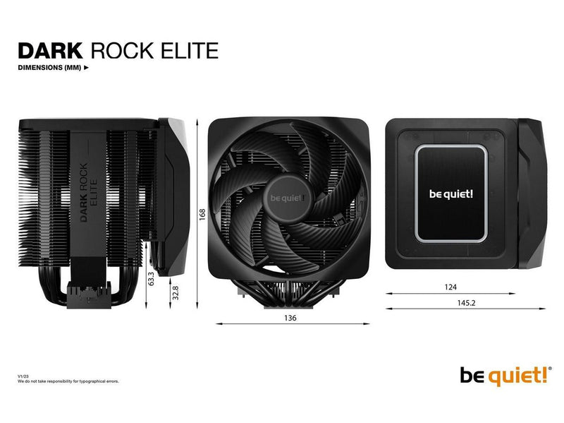 be quiet! Dark Rock Elite - CPU-Luftkühler - Max 35 dBA