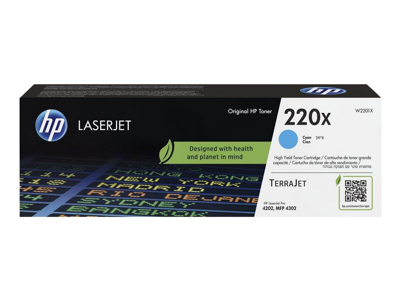 HP 220X / W2201X - High Yield - Cyan Toner
