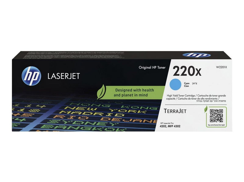 HP 220X / W2201X - High Yield - Cyan Toner