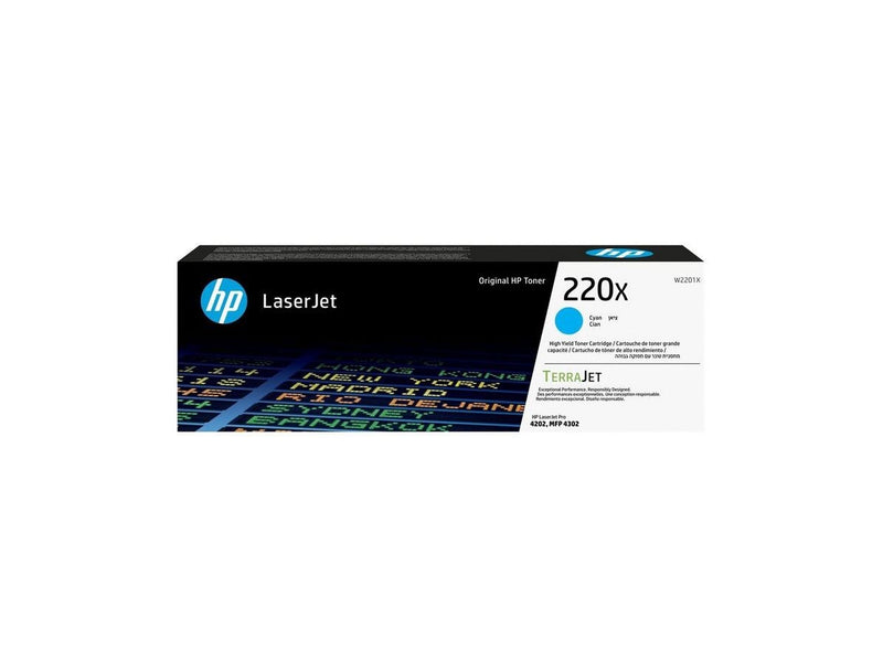 HP 220X / W2201X - High Yield - Cyan Toner