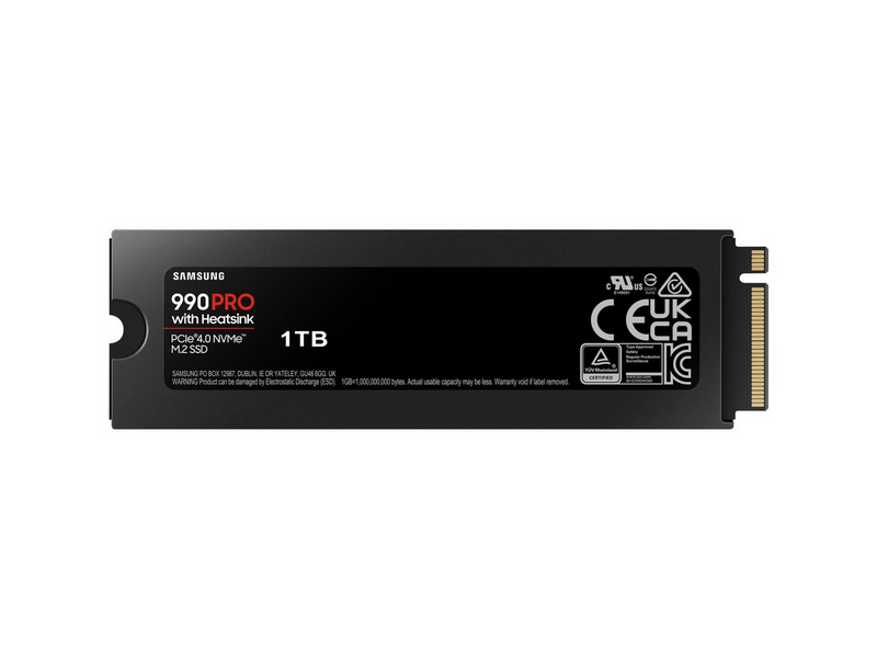 Samsung 990 Pro SSD - 1TB - Mit Kühlkörper - M.2 2280 - PCIe 4.0