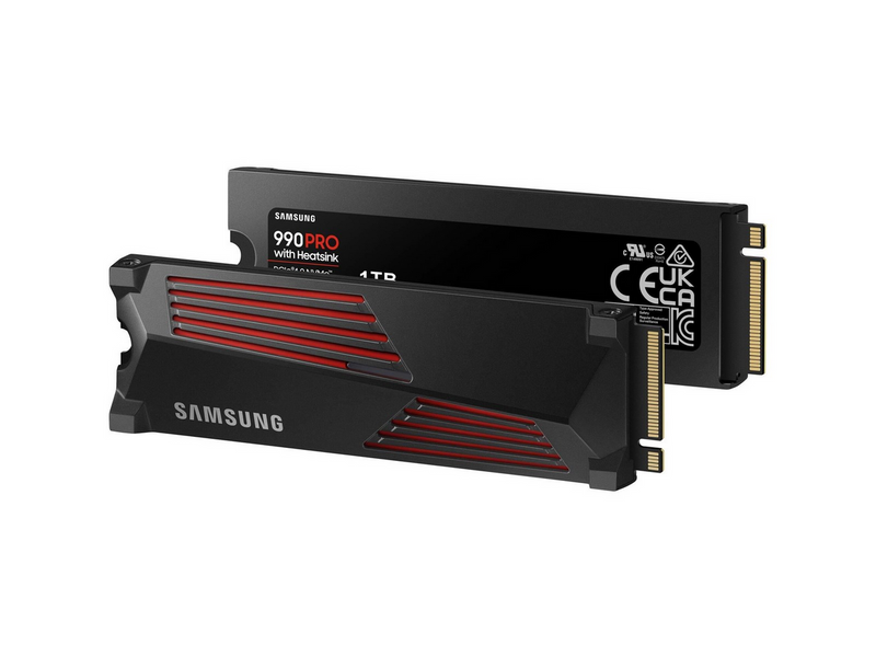 Samsung 990 Pro SSD - 1TB - Mit Kühlkörper - M.2 2280 - PCIe 4.0