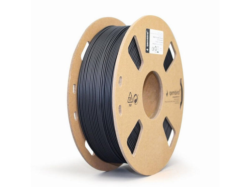 Gembird PLA MATT filament - Schwarz - 1.75mm ø - 1 kg