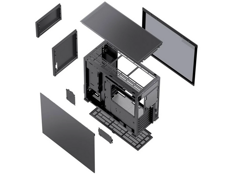 Jonsbo D41 mesh - black - Gehäuse - Miditower - Schwarz