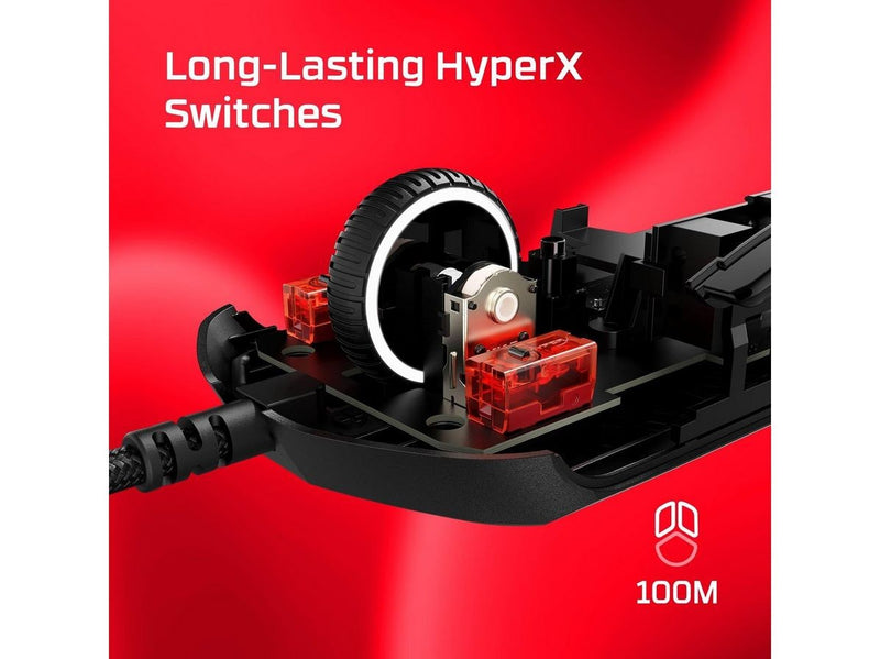 HyperX Pulsefire Haste 2 - Black - Gaming Maus (Schwarz)