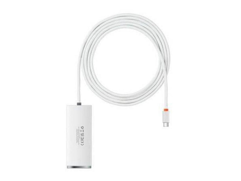 Baseus Hub 4in1 Lite Series USB-C to 4x USB 3.0 + USB-C 2m (White) USB-Hubs -