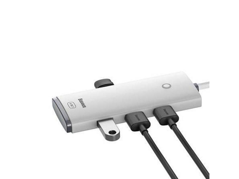 Baseus Hub 4in1 Lite Series USB-C to 4x USB 3.0 + USB-C 2m (White) USB-Hubs -