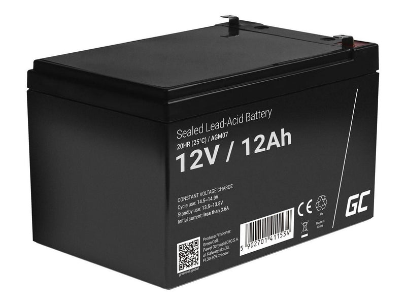 Green Cell AGM07 AGM 12V/12Ah Gel Deep Cycle