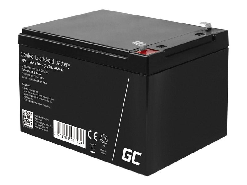 Green Cell AGM07 AGM 12V/12Ah Gel Deep Cycle