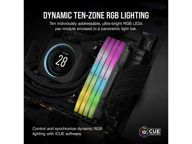 Corsair Vengeance RGB DDR5-5600 - 32GB - CL40 - Dual Channel (2 pcs) - AMD EXPO
