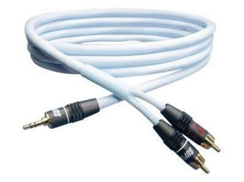 Supra Biline MP-RCA Audiocable 3.5 mm jack - RCA Ice Blue 2 m