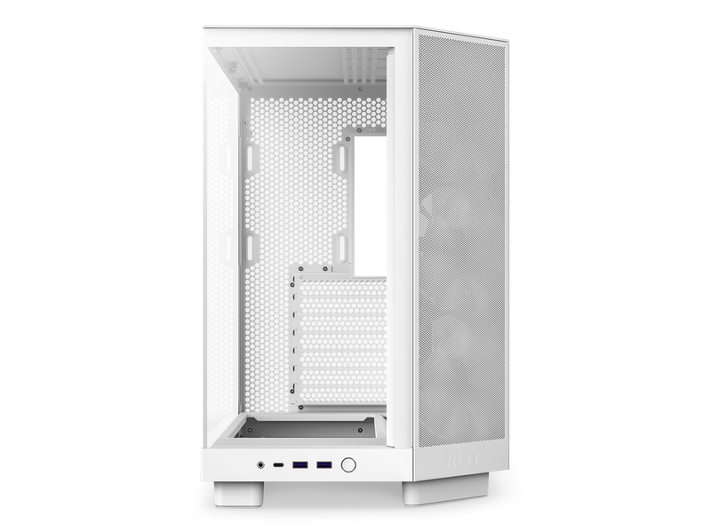NZXT H6 Flow Compact Dual Chamber with RGB - Matte White - Gehäuse - Miditower