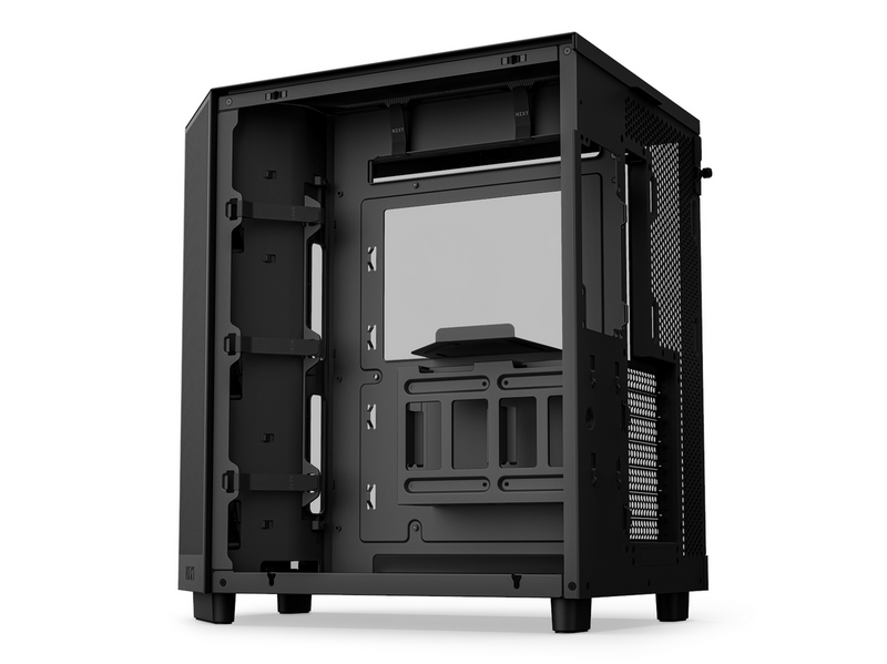 NZXT H6 Flow Compact Dual Chamber with RGB - Matte Black - Gehäuse - Miditower