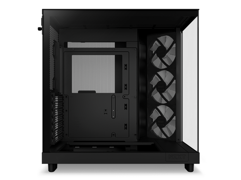 NZXT H6 Flow Compact Dual Chamber with RGB - Matte Black - Gehäuse - Miditower