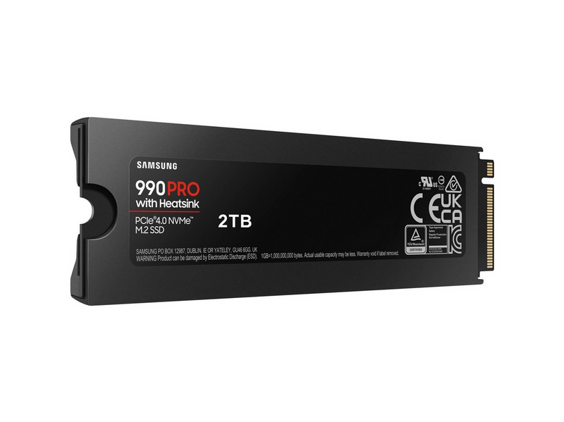 Samsung 990 Pro SSD - 4TB - Mit Kühlkörper - M.2 2280 - PCIe 4.0