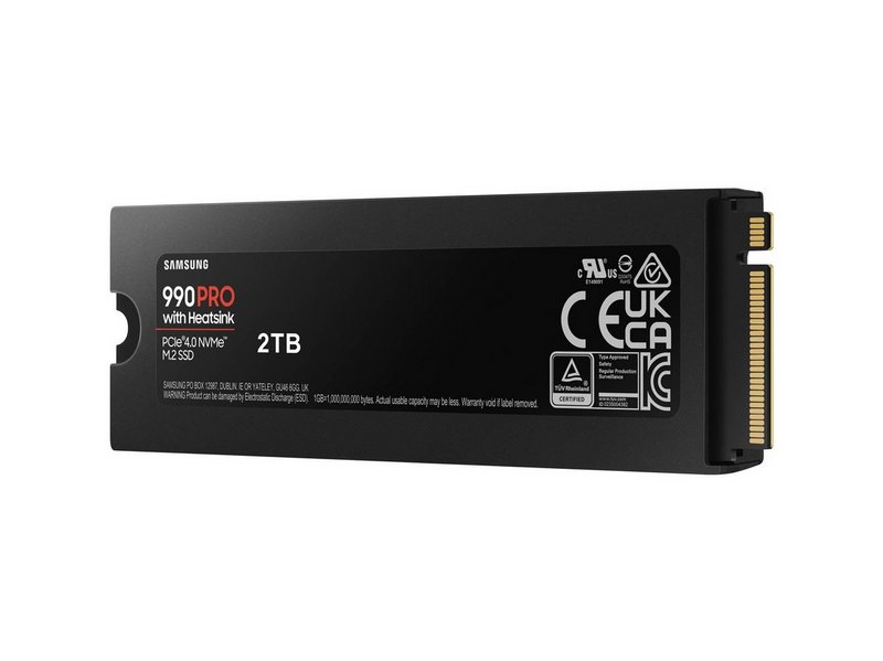 Samsung 990 Pro SSD - 4TB - Mit Kühlkörper - M.2 2280 - PCIe 4.0