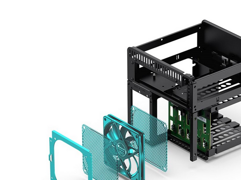 Jonsbo N2 Mini-ITX Case - Black - Gehäuse - NAS tower - Schwarz