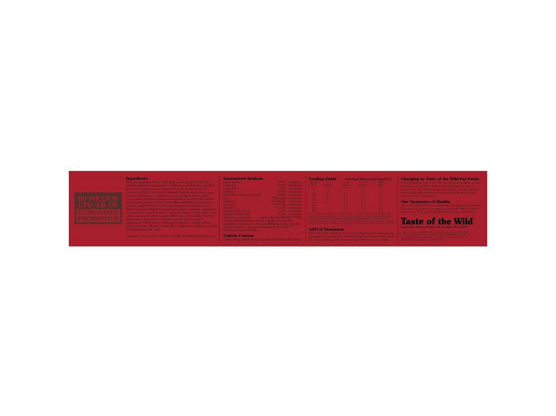 Taste of the Wild Southwest Canyon Canine Recipe Wild Boar 12.2kg