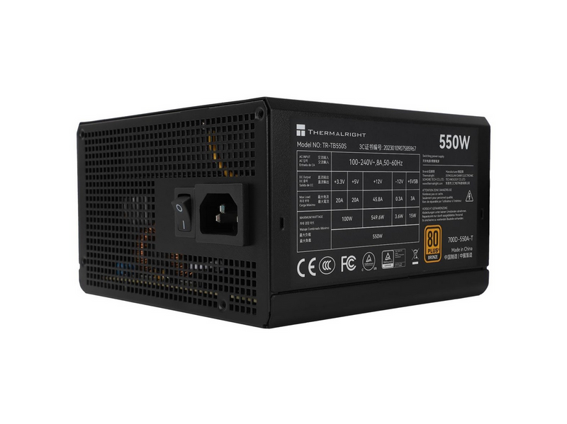 Thermalright TB S - Netzteile - 550 Watt - 140 mm - ATX 3.0 - 80 Plus Bronze