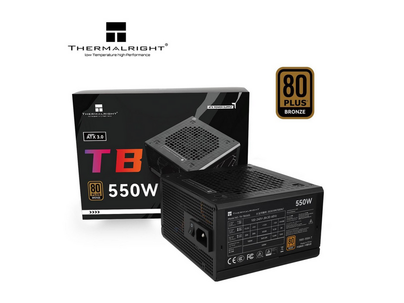Thermalright TB S - Netzteile - 550 Watt - 140 mm - ATX 3.0 - 80 Plus Bronze
