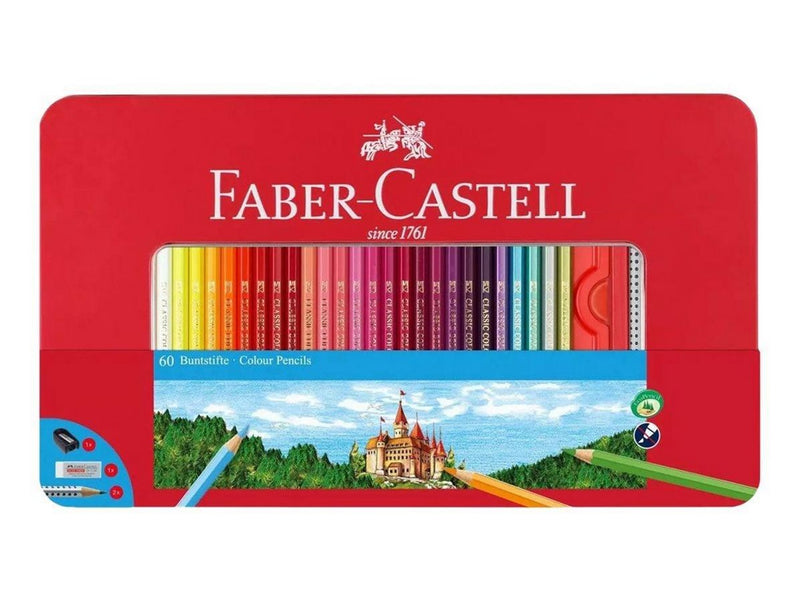 Faber-Castell Classic - coloured pencil and pencil set - 62 pieces